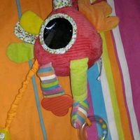 Doudou peluche Coq musical EBULOBO 