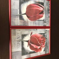 Tableaux fleurs : rose