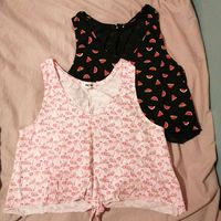 2 tops taille M