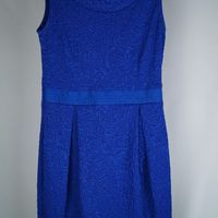 Petite robe bleue ceinture élastique