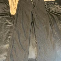 Pantalon droit taille haute noir 