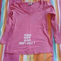 Tunique, t-shirt rose de grossesse Calinkalin34/36