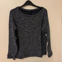 Pull maille d'hiver blanc/noir COS taille XS