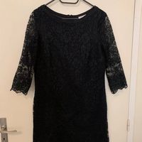 Robe dentelle noire Esprit Taille S/M, parfait pour les fêtes, robe pour le 31