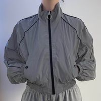 Veste zipée grise phosphorescente jennyfer 