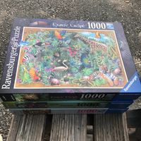 Lot de 3 puzzles Ravensburger 1000 piÃ¨ces chacun 