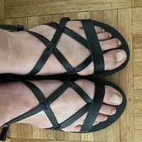 Sandales plates noires Roxy 