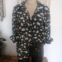 Chemise "Black Flowers" 38