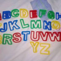 Forme alphabets, lettres x 26pour Pâte à modeler 