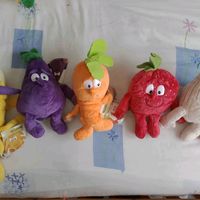 Lot de 5 Peluche neuf légumes Goodness