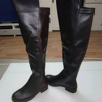 Bottes hautes en cuir Initiale Paris