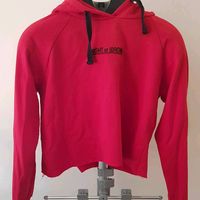 Pull crop top rouge 