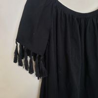 Robe noire ASOS taille 42, pompom 
