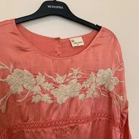 Blouse Stella Forest T38 rose broderie romantique 