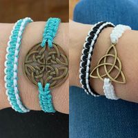Lot de 4 bracelets celtiques & bicolores