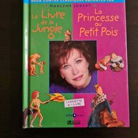 Livre livre de la jungle/princesse au petit pois 