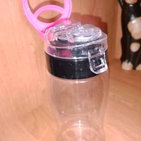 Gourde transparente 500ml TBE système d'accroche 