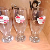 Lot de 3 verres à bière kronenbourg pur malt