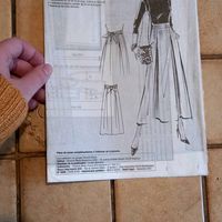 Patron de couture jupe longue 