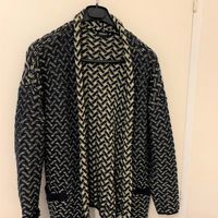 Long cardigan noir/doré Kookai Taille 36 très bon état