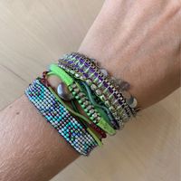 Bracelet Hipanema tons violets vert ðŸ’œ 