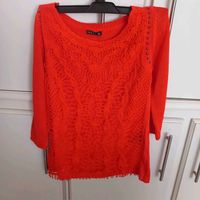 Pull léger orange breal taille 2