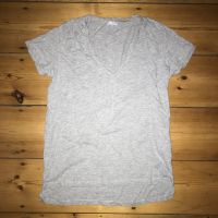 T-shirt col v gris 