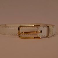 Ceinture blanche cuir