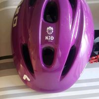 Casque velo enfant violet