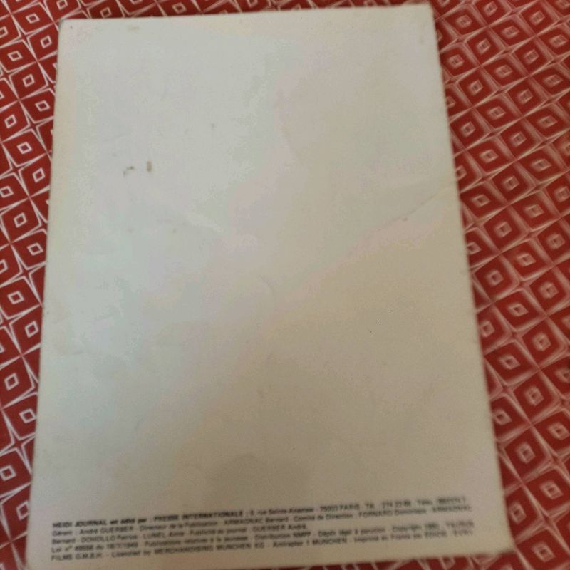 Petite photo dessous présentation
