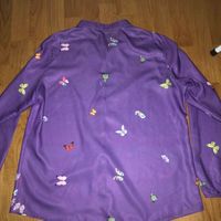 Chemise violette à motif paillon 