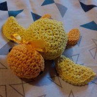 Petite tortue jaune 