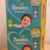 2 cartons de 72 couches Pampers Baby Dry Taille 6