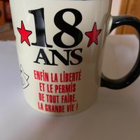 Mug 18 ans