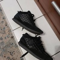 Baskets noires sneakers  Palladium T 37 cuir, chaussures d'occasion 